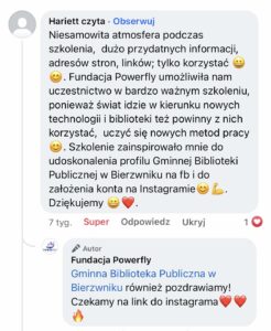 Komentarz uczestnika - Nowoczesny Marketing i Innowacje Technologiczne w Bibliotece: Rewolucja Wiedzy w Zachodniopomorskich Bibliotekach!