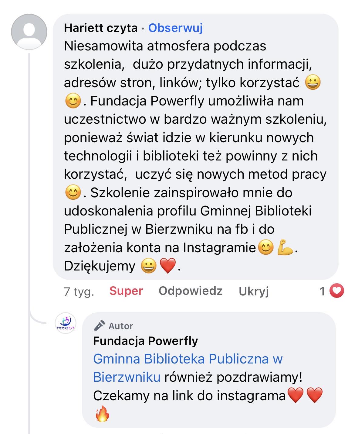 Komentarz uczestnika - Nowoczesny Marketing i Innowacje Technologiczne w Bibliotece: Rewolucja Wiedzy w Zachodniopomorskich Bibliotekach!